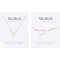 Taurus Zodiac Necklace and Bracelet, Gold Constellation Astrology Jewelry Gift Set for Women